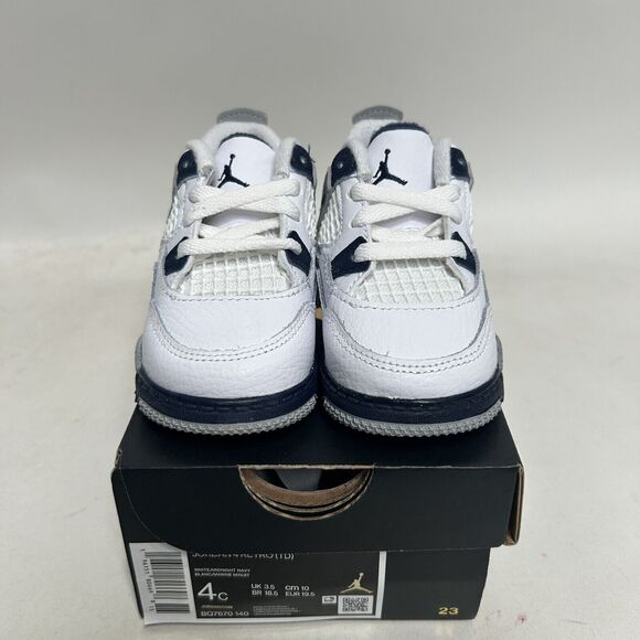Nike Air Jordan 4 Retro TD “Midnight Navy White” 2024 - Picture 2 of 5